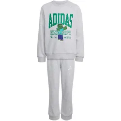 adidas Minecraft Jogginganzug Kinder KS9036 - light grey heather 110