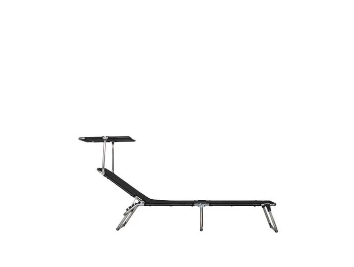 Fiam Amigo Top Sonnenliege Stoff Textaline black-Sonnendach