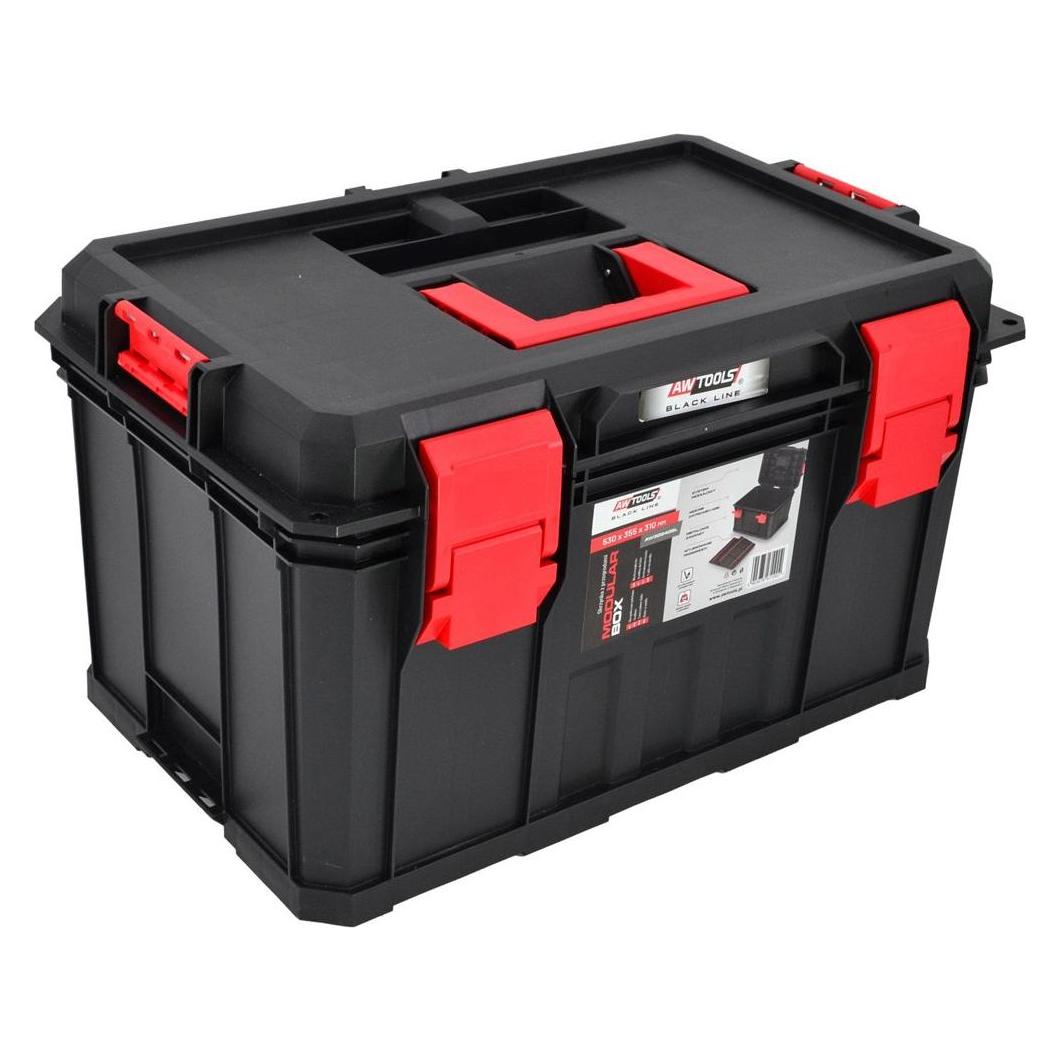 AW Tools AWTOOLS MODULAR BOX MIT FÄCHERN 530x355x310mm (AW30540BL)