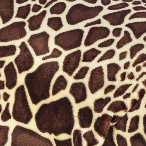 Wellness-Fleece "Giraffe", beige/braun