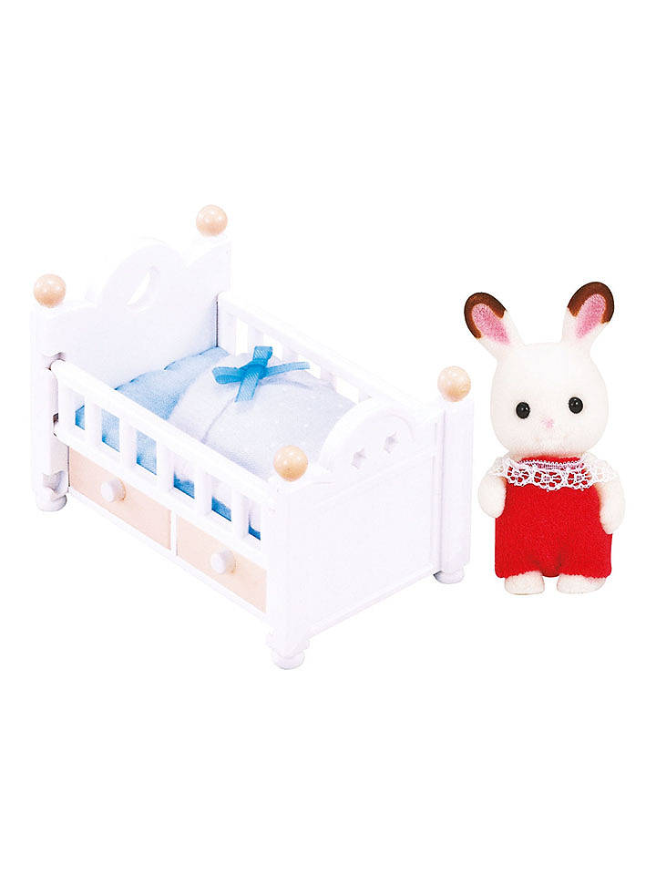Sylvanian Families-Zubehör "Schokoladenhasen Baby mit Babybett" - ab 3 Jahren - onesize