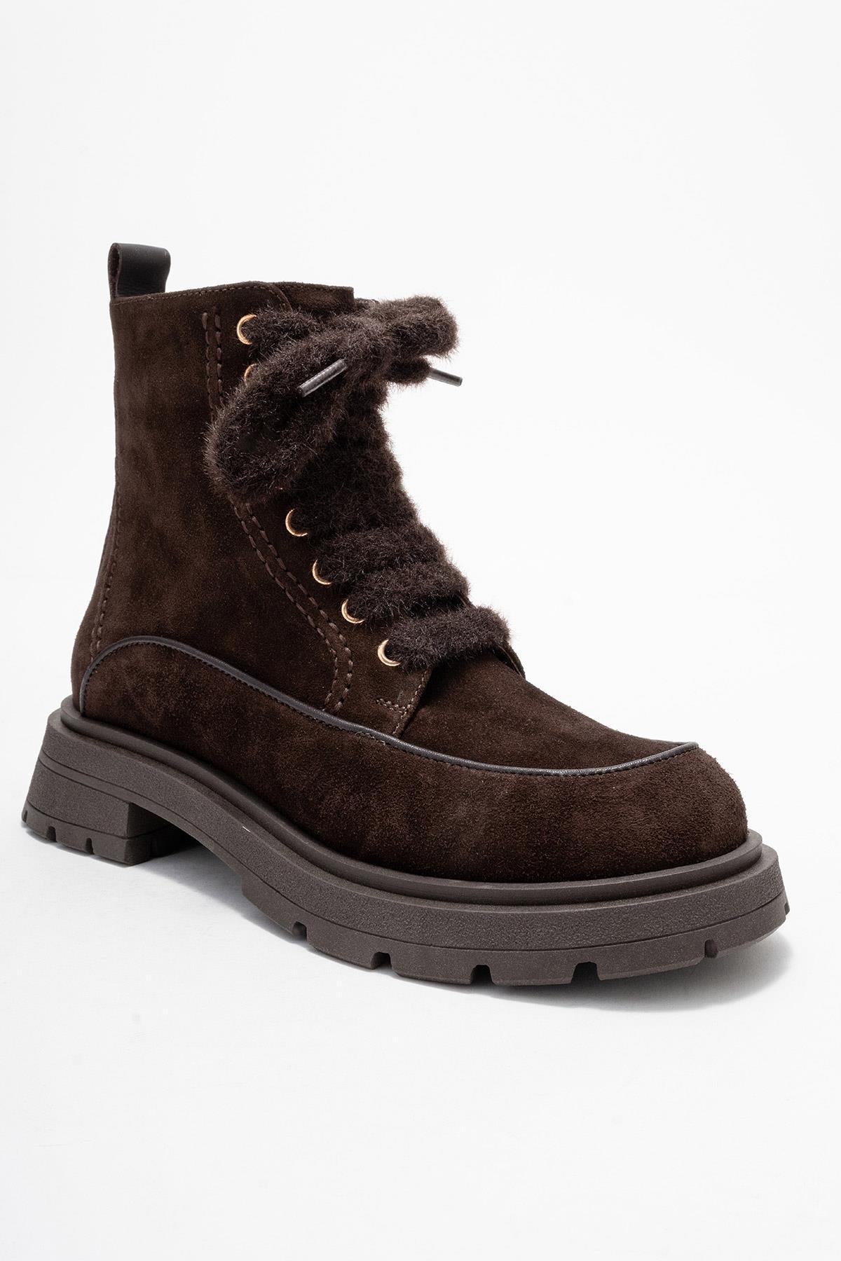 Mina Leder-Schnürstiefel (Damen)