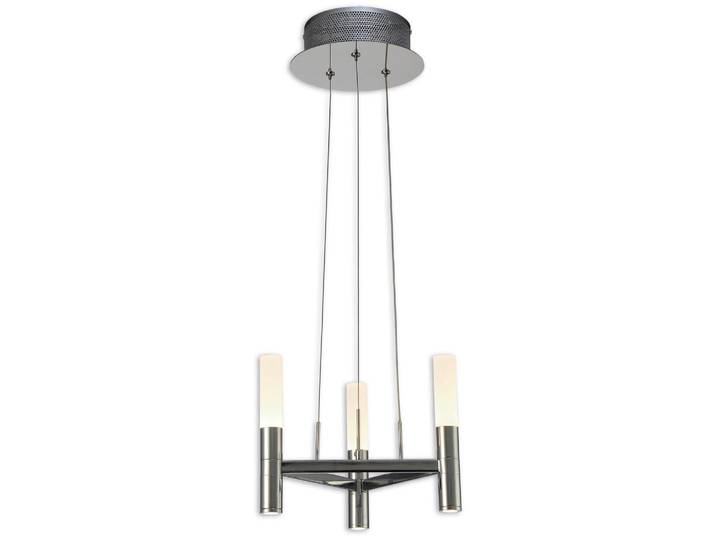 Näve Led-Kronleuchter, Weiß, Metall, Kunststoff, 150 cm, Lampen & Leuchten, Innenbeleuchtung, Kronleuchter