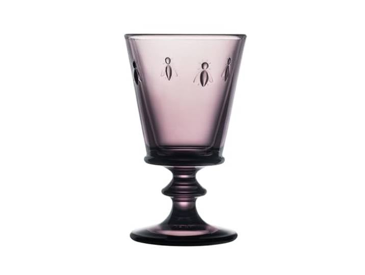 La Rochère-Lot de 6 verres à vin Aubergine-ABEILLE-Origine France Garantie