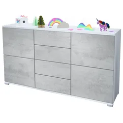 SIDEBOARD Rova Beton Oxid Optik