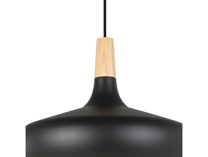 EGLO Hängeleuchte SABINAR , braun (schwarz, holz), 1, Ø 40cm, 1 Stk., Leuchten, Pendellampe, H110 x Ø40 cm, 1X40W exkl., Hängeleuchte