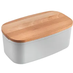 Metaltex Bready Brotkasten mit 2-in-1 Deckel / Brotschneidebrett