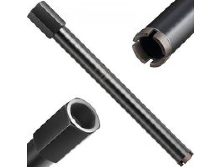 VEVOR Foret Diamant pour Carotteuse, Couronne de Carottage Humide Diamètre 38 mm et Profondeur de Perçage 356 mm, Trépan avec Filetage Intérieur 1-1/4 po-7 32 mm-7, pour Béton Armé Maçonnerie
