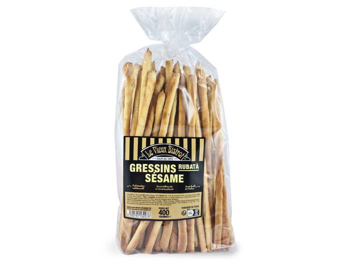 LE VIEUX BISTROT Gressins Rubata au Sésame le sachet de 400 g