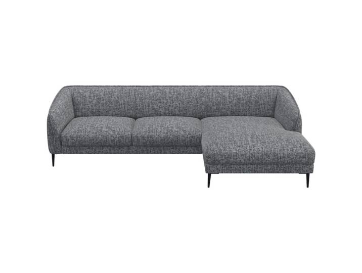 Ecksofa Fady Stoff granit B 298 T 74 cm - Ecksofa