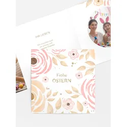 Osterkarten selbst gestalten mit Spruch und Fotos im Onlinedesigner bei Meine-Kartenmanufaktur.de