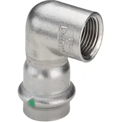 Viega, Rohrverbindungstechnik, Sanpress Inox overgangsvinkel 90° muffe/muffe 18 mm x 34" rustfrit stål (Winkelverbindung)
