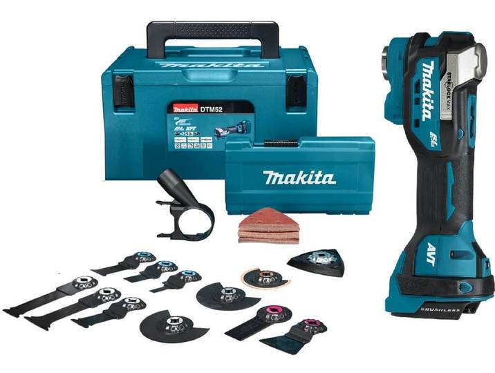 Makita - DTM52ZJX2 - Accu Multitool met Accessoires - 18V Basic Body in Mbox