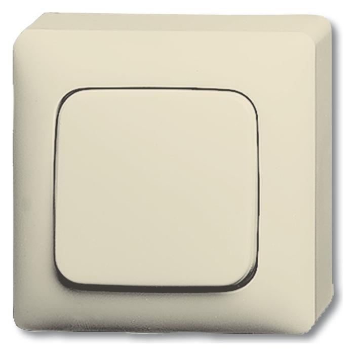 Busch-Jaeger Duro 2000 AP Aus/Wechsel 2601/6-32 mit beiliegender Bodenplatte (2CKA001042A0944)