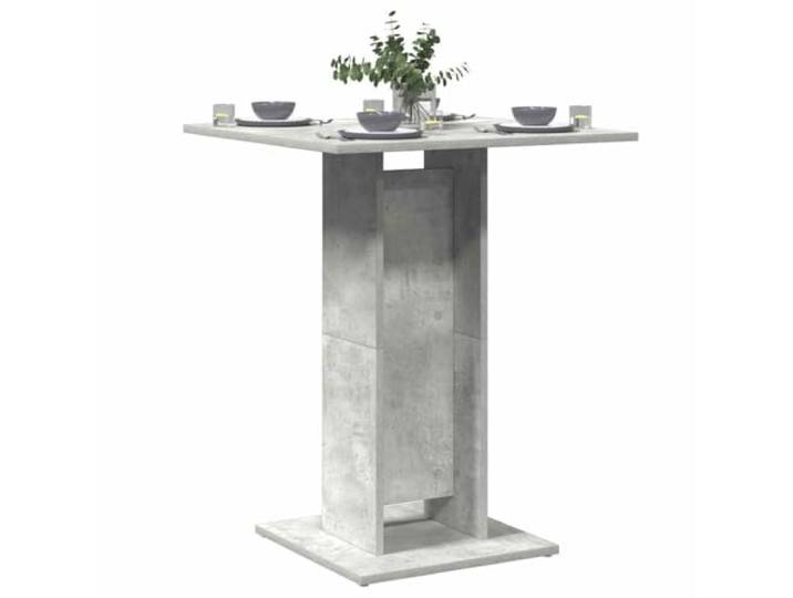 HEFZGDB Bistrotisch Betongrau 60x60x75 cm Holzwerkstoff Langlebig Stabiler Esstisch Stehtisch Modernes Design
