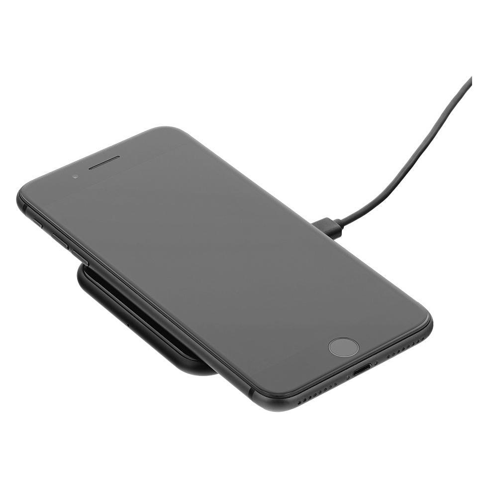 Tellur Qi Slim Wireless Fast Charging Pad WCP04, 10W, QI Certified, Tempered Glass black (10 W) (TLL151241)