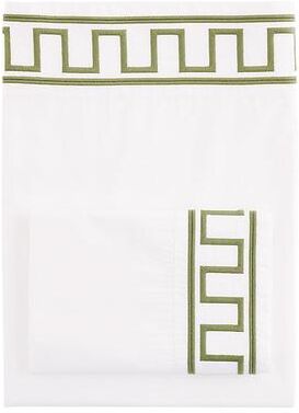 Aries Greek Key Embroidered Sheet Set - Sage, Twin - Ballard Designs