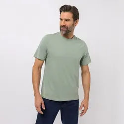 DENIM & CO. Herren-Shirt 1/2-Arm Rundhalsausschnitt uni