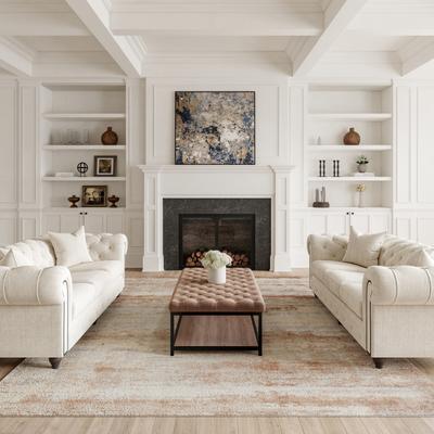 Nourison Rustic Textures Distressed Modern Abstract Area Rug