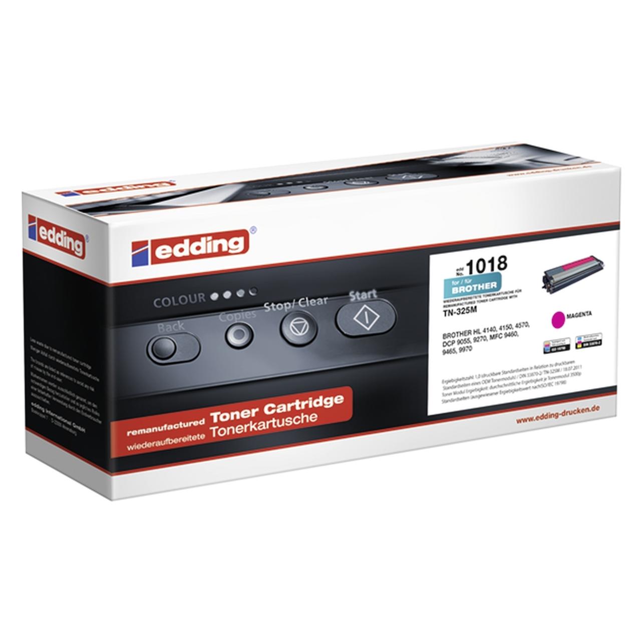 Edding Toner 18-1018 wie Brother TN-325M magenta - Tonereinheit (M) (18-1018)