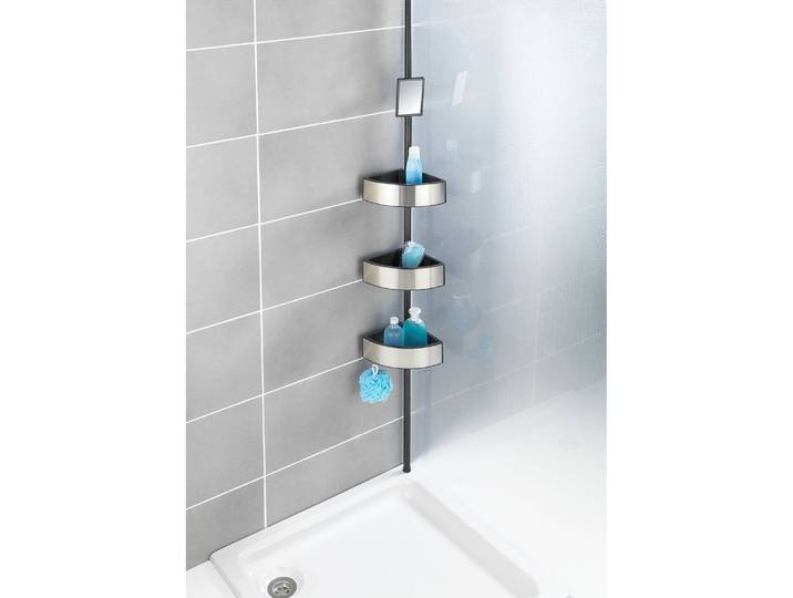 Teleskop-Duschecke Premium Aluminium / Polystyrol Multicolor 28 x 70 x 20cm