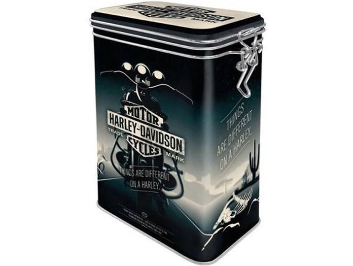 Harley-Davidson Things Are Different On A Harley Tinnen Blik Met Klipsluiting