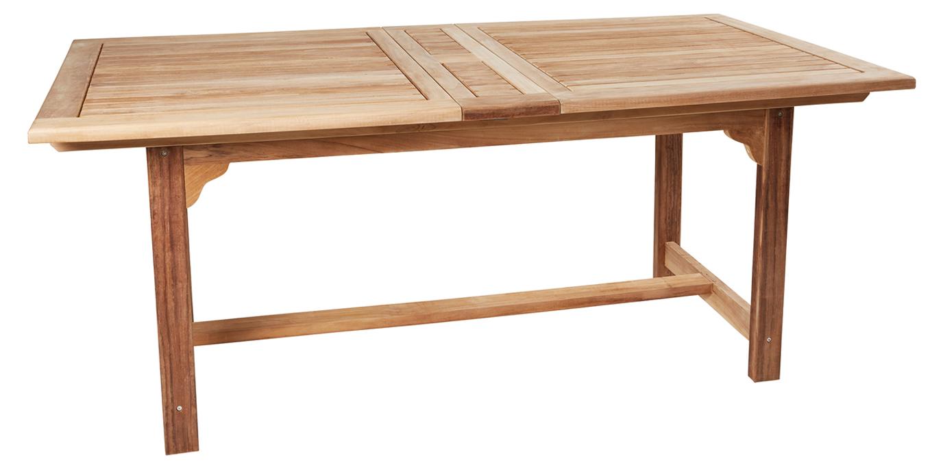 Gartentisch Ela Ausziehtisch Esstisch 180/230/280x100x75 cm Teakholz mehrfach ausziehbar