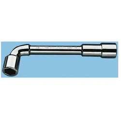 Facom, Schraubenschlüssel, 18 mm Abgewinkelter Sechskantschlüssel, CrV-Stahl, Länge 195 mm (18 mm)