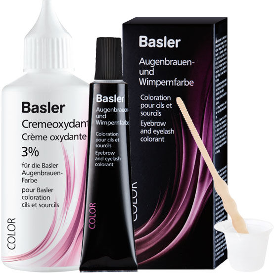 90ml basler Augenbrauen- und Wimpernfarbe Set (Farbe 15ml + Entwickler 75ml)