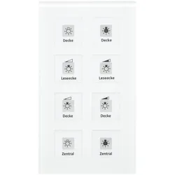 MDT technologies KNX RF+Funk Glastaster RF-GTT8W.01