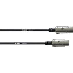 Cordial MIDI Verbindungskabel [1x XLR-Stecker 5 polig - 1x XLR-Stecker 5 polig] 0.60 m Schwarz CFD 0,6 AA