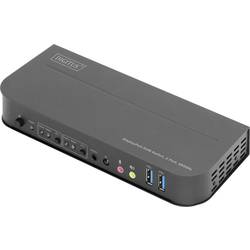 Digitus DS-12850 2+2 Port KVM-Umschalter DisplayPort®, HDMI Fernbedienung, Tastatur 3840 x 2160 Pixel
