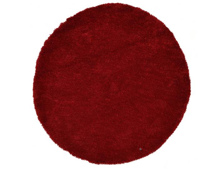 Hochflor-Teppich TOM TAILOR HOME Shaggy Teppich Cozy , rot, H:25mm Ø:100cm, Polyester, Teppiche, Hochflor-Teppich, couleurs unies, aussi en pastel, doux et moelleux