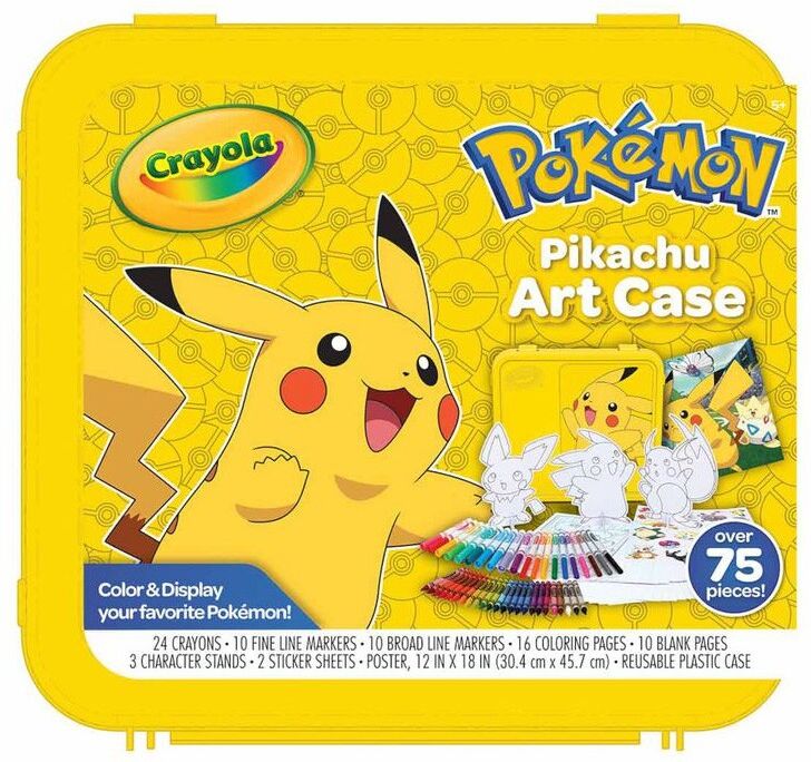 Pokemon Pikachu Art Case - Crayola
