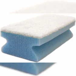 ARCORA PROFI GRIFFVLIESSCHWAMM BLAU-WEIß 150x70x45mm