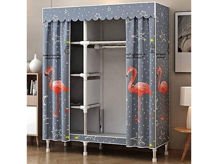 LoiYtrd Zusammenklappbare tragbare Kleiderschrank-Aufbewahrungsmöbel(C)