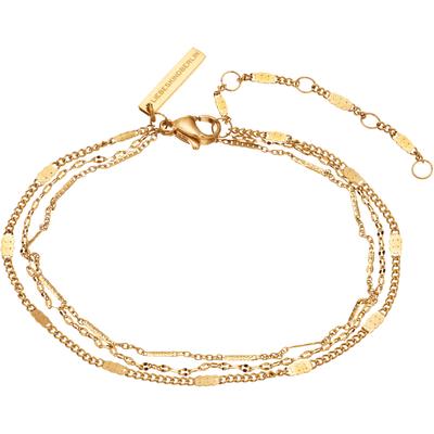 Armband LIEBESKIND BERLIN "Schmuck Geschenk Edelstahl Armkette", gold (gelbgoldfarben), Armbänder, Damen, 22cm, Edelstahl, Armband
