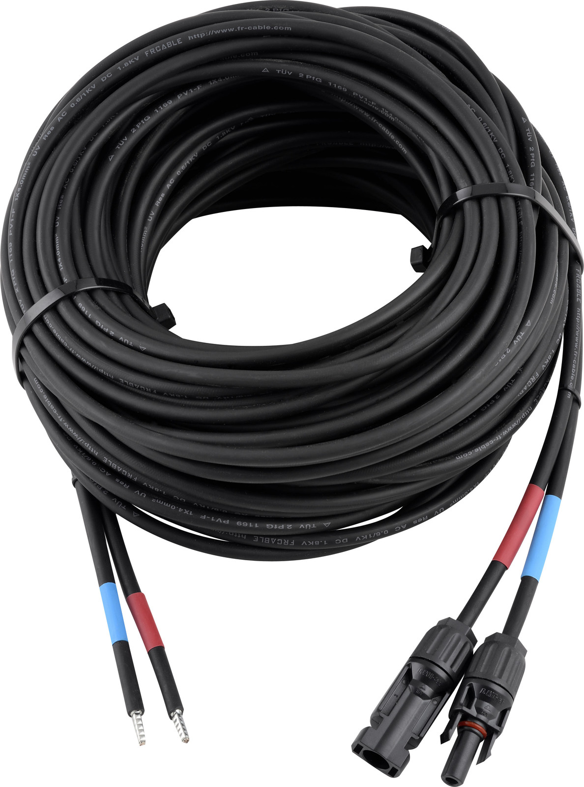 Enjoy Solar zonnepaneelkabel 15 meter 4 mm² met zonnesteekverbindingen voor de verbinding tussen zonnemodule en laadregelaar