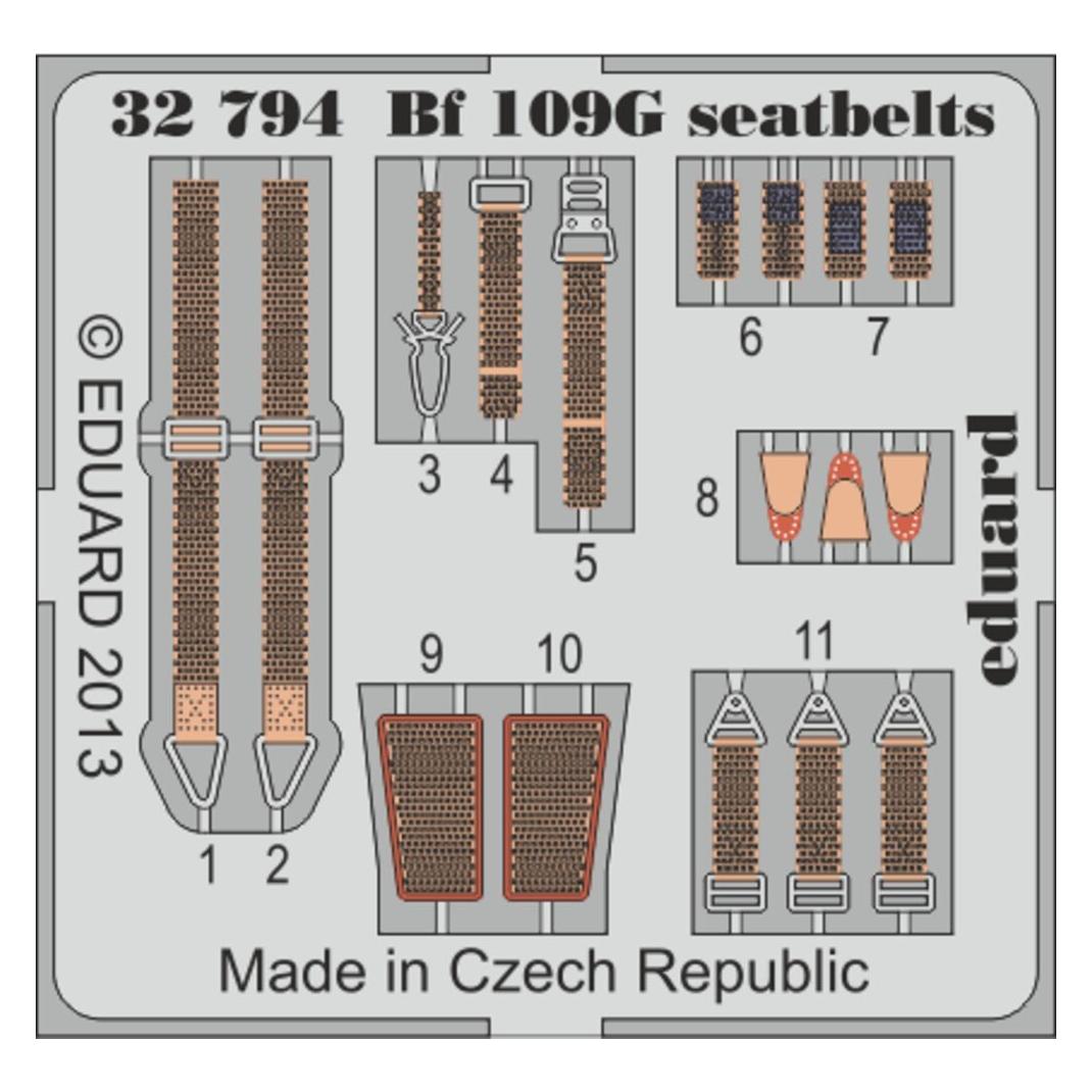Eduard BF 109G seatbelts for Revell (32794)