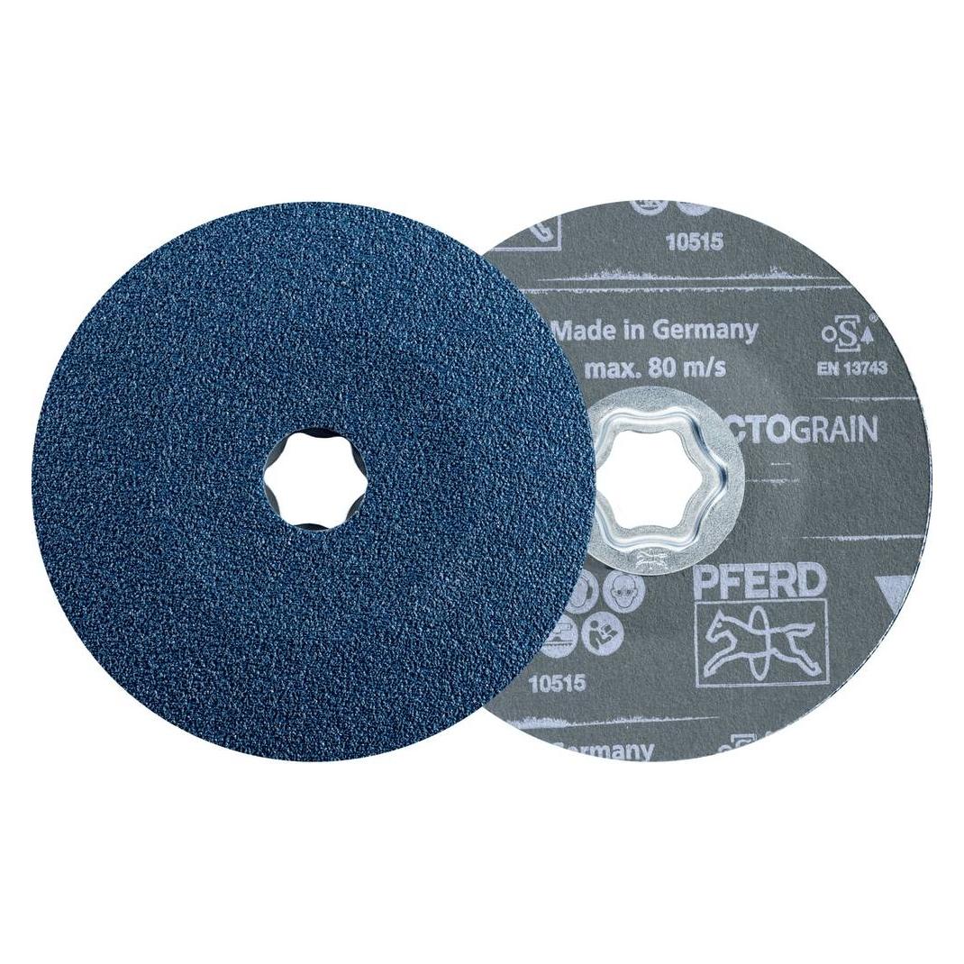 Pferd Fiberscheibe Combiclick VICTOGRAIN Ø 125 mm Körnung 80 Stahl, Guss, Aluminium/NE-Metall (80) (64112680)