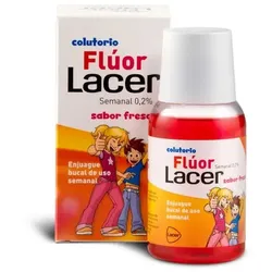 Lacer Fluor Mundspülung 0,2 Erdbeergeschmack 100ml