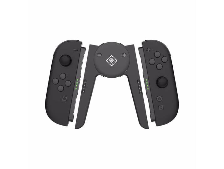 Deltaco Grip and charging station Griff- und Ladestation – Nintendo Switch 2 Zubehör – schwarz