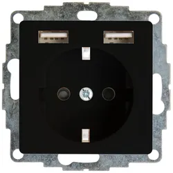 Kopp 296250006 HK07  UP-Schutzkontakt Steckdose m.2 USB-Ladebuchsen