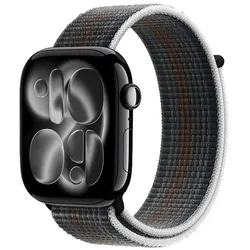 Crong Nylon - Sport- Armband für Apple Watch 44/45/46/49 mm (Midnight Run)