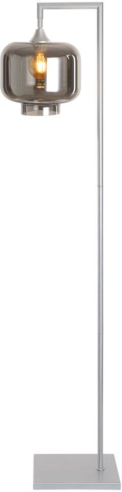 17 Stories Aethan 155 H cm Task Floor Lamp Smoke/Silver 155cm H X 15cm W X 35cm D