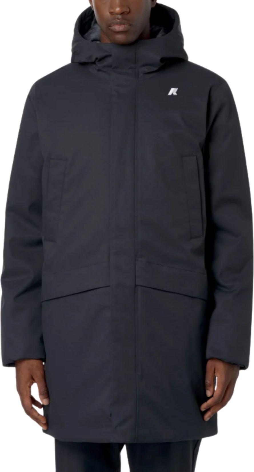 K-WAY - Wasserdichte Herrenjacke Jarno Twill Marmotta lang - Größe M