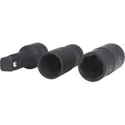 KS Tools Spezial-Profil-Kraft-Stecknuss-Satz, 3-tlg,17-19mm - 913.1280