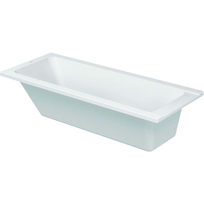 Duravit Badewanne D-Code 700097000000000 Einbauversion, zentraler Ablauf, weiss
