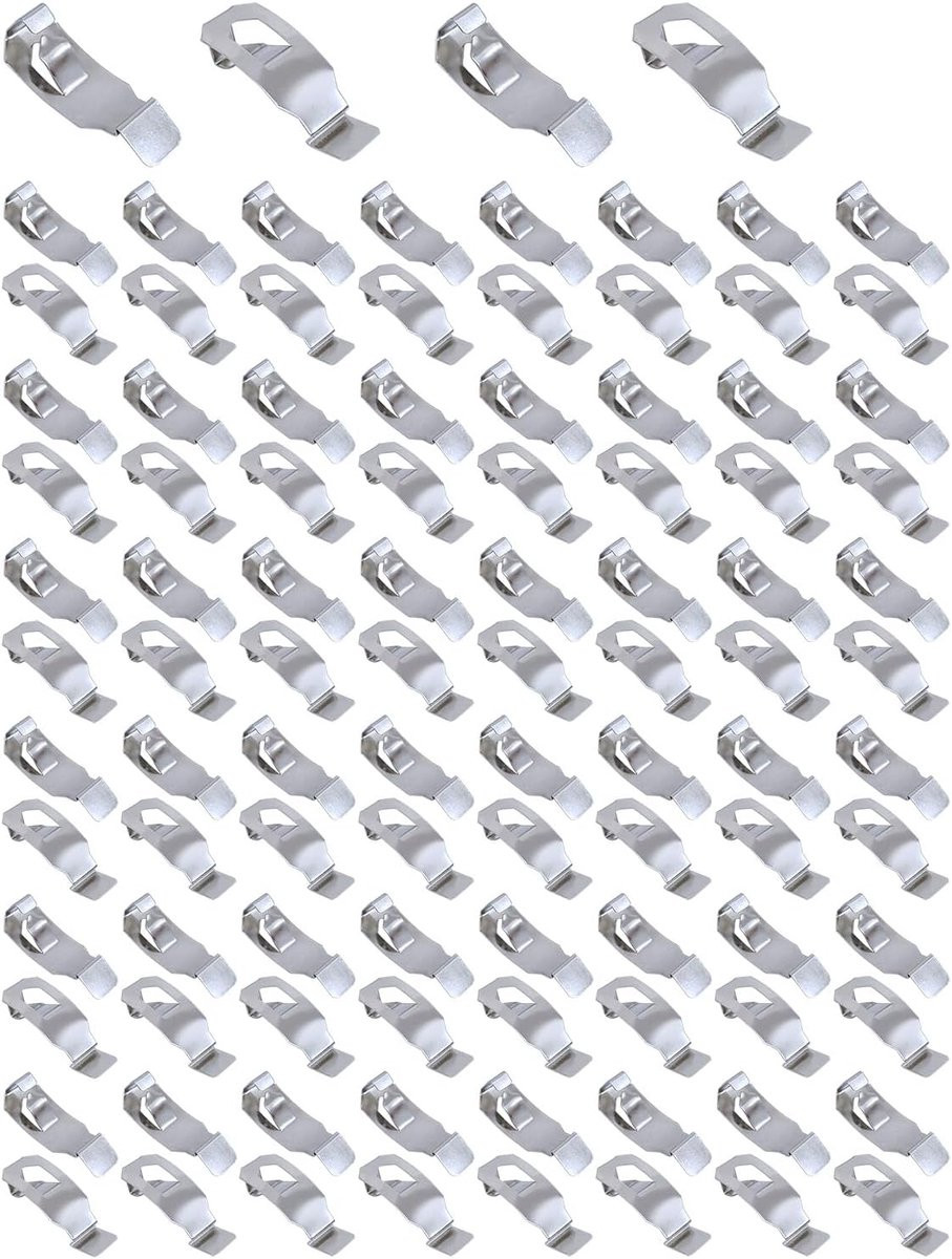 Dailygoods Fotohaakjes 100 stuks - Zelfklevend - Metaal - Bevestigingsmateriaal
