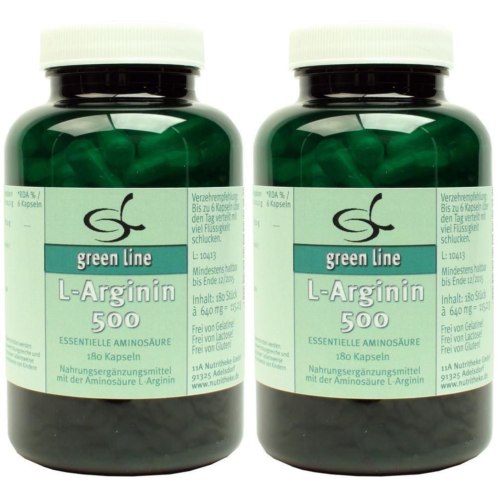 L-Arginin 500 Kapseln x2 2x180 St